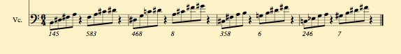 Burdick's Op. 321 No. 5 chord progression